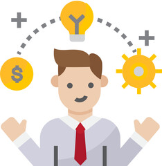Personal icon. Business motivation concept icon style