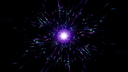 Fototapeta premium Glow Neon Light Energy Burst Effect