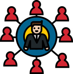 SEO icon. SEO marketing concept icon style