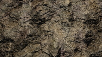 Mountain Cliff Rock Surface Texture 3D Rendering Background