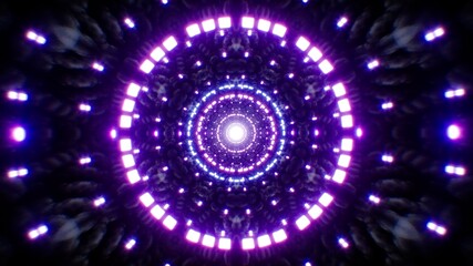 Shining Neon Light in the Alien Chamber
