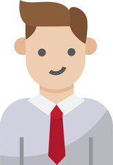 Businessman worker avatar icon. Business concept icon style