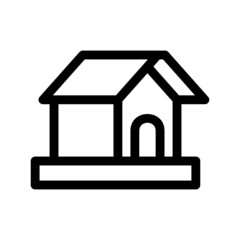 birdhouse icon or logo isolated sign symbol vector illustration - high quality black style vector icons
