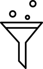 Chemical flask icon. Science concept icon style