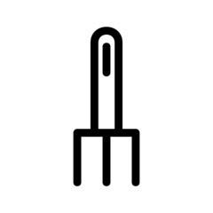 gardening fork icon or logo isolated sign symbol vector illustration - high quality black style vector icons

