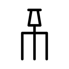 gardening fork icon or logo isolated sign symbol vector illustration - high quality black style vector icons
