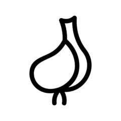 garlic icon or logo isolated sign symbol vector illustration - high quality black style vector icons
