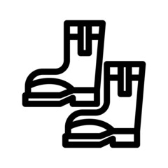 gumboots icon or logo isolated sign symbol vector illustration - high quality black style vector icons
