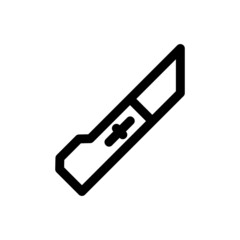 hunting knife icon or logo isolated sign symbol vector illustration - high quality black style vector icons
