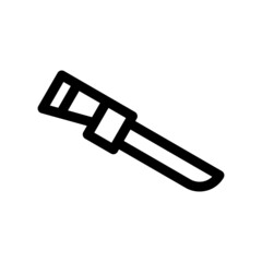 hunting knife icon or logo isolated sign symbol vector illustration - high quality black style vector icons
