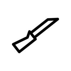 hunting knife icon or logo isolated sign symbol vector illustration - high quality black style vector icons
