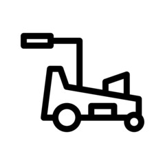 lawn mower icon or logo isolated sign symbol vector illustration - high quality black style vector icons
