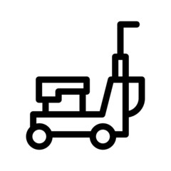 lawn mower icon or logo isolated sign symbol vector illustration - high quality black style vector icons
