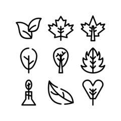 leaf icon or logo isolated sign symbol vector illustration - high quality black style vector icons
