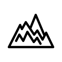 mountains icon or logo isolated sign symbol vector illustration - high quality black style vector icons
