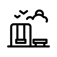 park icon or logo isolated sign symbol vector illustration - high quality black style vector icons
