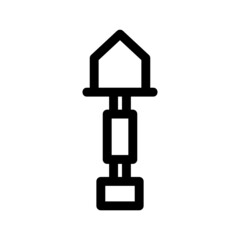 shovel icon or logo isolated sign symbol vector illustration - high quality black style vector icons
