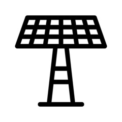 solar panel icon or logo isolated sign symbol vector illustration - high quality black style vector icons
