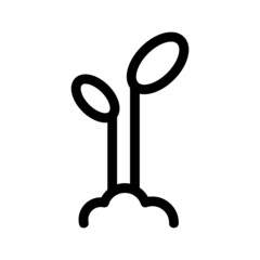 sprouts icon or logo isolated sign symbol vector illustration - high quality black style vector icons
