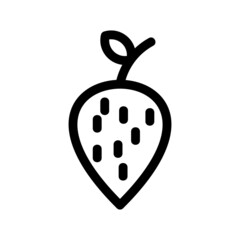 strawberry icon or logo isolated sign symbol vector illustration - high quality black style vector icons
