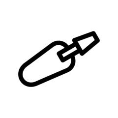 trowel icon or logo isolated sign symbol vector illustration - high quality black style vector icons
