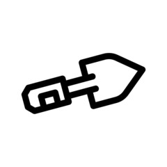 trowel icon or logo isolated sign symbol vector illustration - high quality black style vector icons
