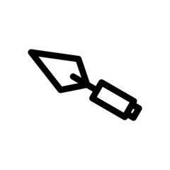 trowel icon or logo isolated sign symbol vector illustration - high quality black style vector icons
