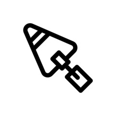 trowel icon or logo isolated sign symbol vector illustration - high quality black style vector icons
