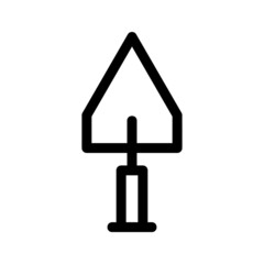 trowel icon or logo isolated sign symbol vector illustration - high quality black style vector icons
