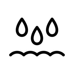 Obraz premium water droplet icon or logo isolated sign symbol vector illustration - high quality black style vector icons 