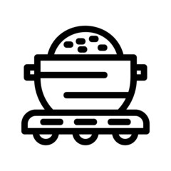 wheelbarrow icon or logo isolated sign symbol vector illustration - high quality black style vector icons
