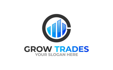 Illustration graphic vector of new trade for financial company business logo design template