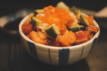 Close-up of seafood in bowl