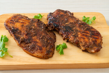 spicy grilled jamaican jerk chicken