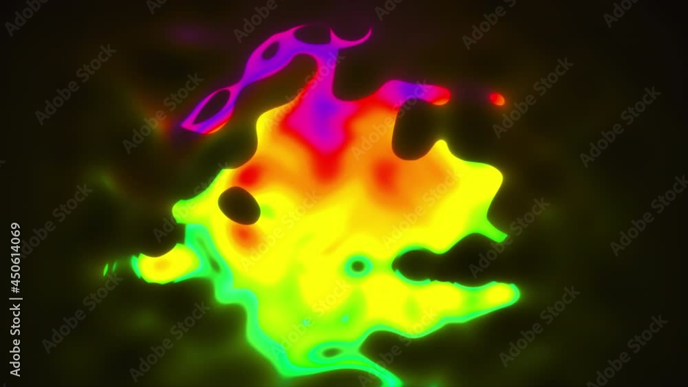 Poster vivid curves stripes 3d render with geometric blur. wavy random curvature with gradient and creative