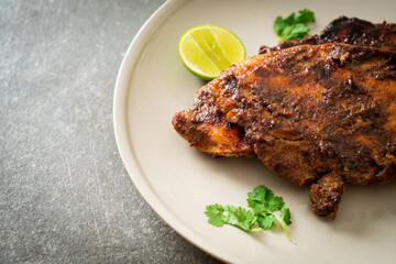 spicy grilled jamaican jerk chicken