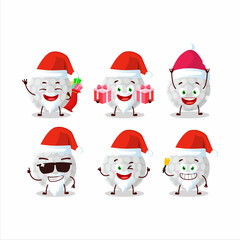 Santa Claus emoticons with handball cartoon character