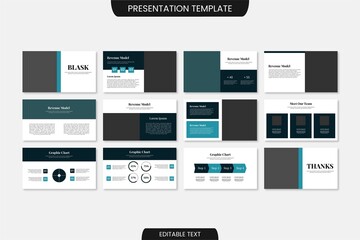 Fototapeta na wymiar Modern business presentation template powerpoint