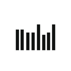 several squares lined up to form a graph