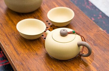 traditional Chinese teapot used in tea ceremony