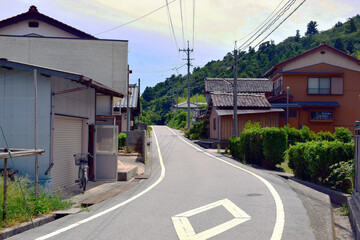 Fototapeta na wymiar 日本の田舎道