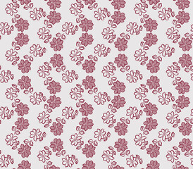 Japanese Sweet Flower Fall Vector Seamless Pattern