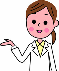 お医者さん女性説明
