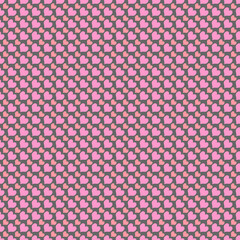 Cute pink heart wallpaper tiled full frame for background, romantic mood concept, love day and wedding.
