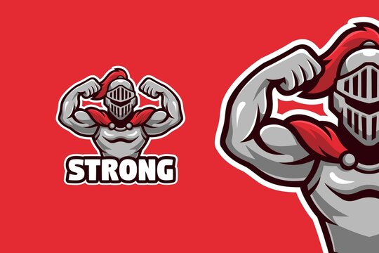Strong Gladiator Mascot Logo Template