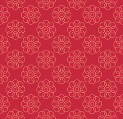 red flowers pattern