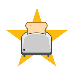 Illustration Vector Graphic of Star Toaster Logo. Perfect to use for Technology Company