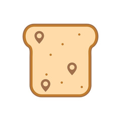 Illustration Vector Graphic of Bread Store Location Logo. Perfect to use for Technology Company