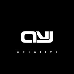 ONJ Letter Initial Logo Design Template Vector Illustration