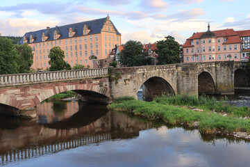 Hann. Münden; Alte Werrabrücke und Welfenschloss